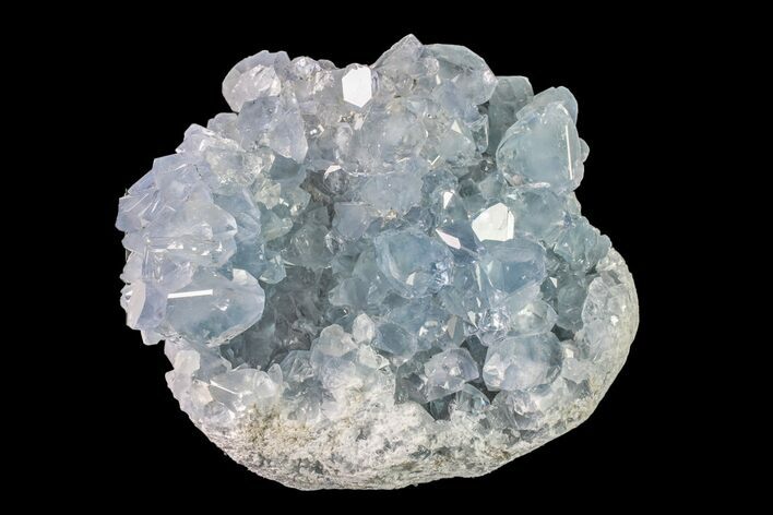 Sky Blue Celestine (Celestite) Crystal Cluster - Madagascar #158293